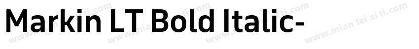 Markin LT Bold Italic字体转换